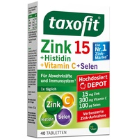 Taxofit Zink 15 + Histidin + Vitamin C +