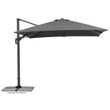 Schneider Schirme Pendelschirm Rhodos Twist 25 300 x 300cm Polyester Grau Anthrazit cm