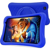 Kinder-Tablet, Kindersicherung, Kinder-Apps, Quad-Core-Prozessor, 2 GB RAM, 32 GB ROM, HD-IPS-Bildschirm, duale Rückkamera, mit Kinder-Tablet-Hülle - Blau