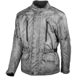 GMS Dayton Damen Motorrad Textiljacke, grau, Größe XS