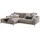 KAWOLA Ecksofa Cara Cord Recamiere links taupe