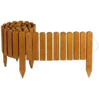 Creative Home Staketenzaun 200 x 20 cm Braun/Holz