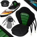 Kesser KESSER® Kajak-Sitz Premium für SUP Board Stand Up Paddle Surfboard Sitz - Inkl. Mit Tasche - SUP Paddling Paddelboards Gepolsterte Sitz 32x38cm, Rückenlehne 51x45cm schnell und einfach montiert