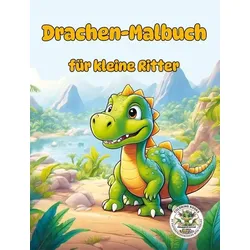 Drachen-Malbuch für kleine Ritter