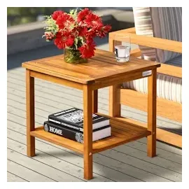 CASARIA Washington Beistelltisch 45 x 45 x 45 cm braun