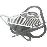 4big.fun Feuerstelle Edelstahl Feuerschale BBQ Lagerfeuer klappbar Gartenfeuer Feuerkorb