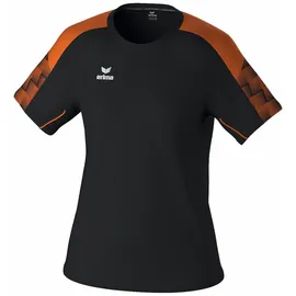 Erima Evo Star Kurzarm-T-Shirt Black / Orange 34