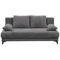 Black Red White Carryhome Schlafsofa Anthrazit, Textil, 2-Sitzer, Füllung: Schaumstoffflocken,Schaumstoffflocken, 211x96x105 cm, Wohnzimmer, Sofas & Couches, Schlafsofas, Schlafsofas