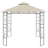 vidaXL Pavillon 3x3x2,7 m Creme 160 g/m2