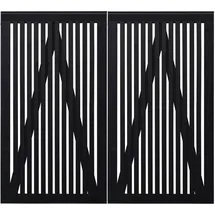 Plus Doppeltor 200 x 180 cm Schwarz