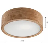 Lamkur Eiche 1-flammig rund 28 cm