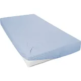 Primera Spannbettlaken Mako-Jersey 120 x 200 cm blau