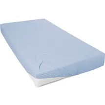 Primera Spannbettlaken Mako-Jersey 120 x 200 cm blau