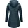Ragwear Damen, Übergangsjacke leichte lang Steppjacke mit weichen Ärmeln und Kapuze Sandrra Long Petrol Gr. S - S