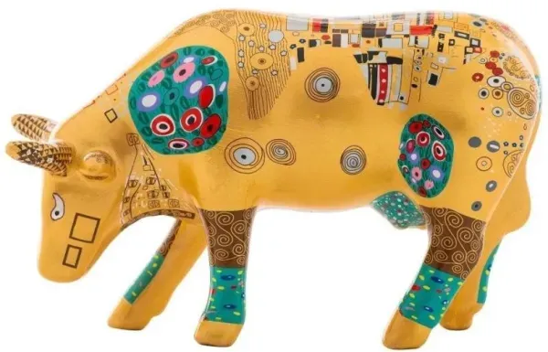 Klimt Cow - Cowparade Kuh Medium