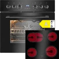 Bomann EHBC 7938 sw Einauherd-Set, 59,5 cm breit, 57