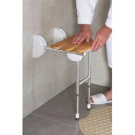 RIDDER Duschklappsitz Pro XL-Adapter höhenverstellbar grau