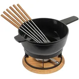 Kuhn Rikon Käsefondue Set Fondue Set, Braun, schwarz