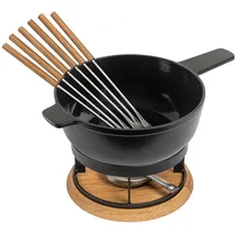 Kuhn Rikon Käsefondue Set Fondue Set, Braun, schwarz