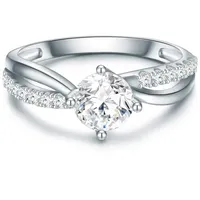 Trilani Ring Sterling Silber Zirkonia in 60 Damen