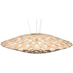 David Trubridge - Flax Pendelleuchte Ø150 Weiß 1 Seite - cm - 32.5 cm