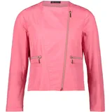 Betty Barclay Bikerjacke mit Reißverschluss in Pink | Gr.: 44