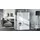 Vladon Standvitrine Morena V2 91,5 x 136,5 x 37 cm Weiß