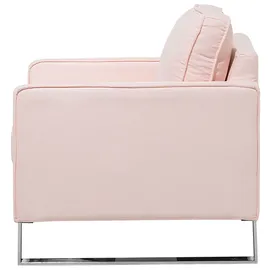 Beliani Sessel Vind Textil 76 x 82 x 82 cm Rosa