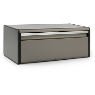 brabantia Brotkasten Platinum Edelstahl Grau Platin