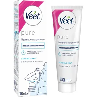 Veet Enthaarungscreme Bikini & Achseln Sensitive Haut Bodylotion 100 ml Damen