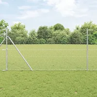 VidaXL Sechseckzaun 1x10 m Feuerverzinkter Stahl