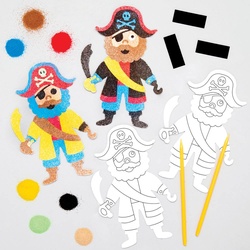 Sandkunstmagnete "Piraten" (pro Set 6) Bastelsets