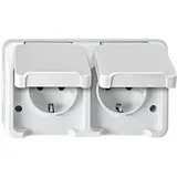 Merten Schuko-Steckdose 2-fach Weiß 2 St.