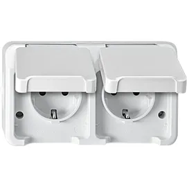 Merten Schuko-Steckdose 2-fach Weiß 2 St.