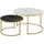 [en.casa] Couchtisch Christchurch Gold Metall 70 x 70 x 45 cm