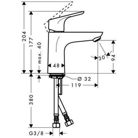 Hansgrohe Focus 100 Einhandmischer chrom 31517000