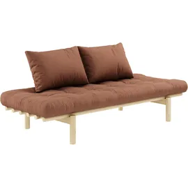 Karup Design Daybett Pace (Set, 2 tlg), aus massiven Kiefernholz, inkl. Futonmatratze beige|braun