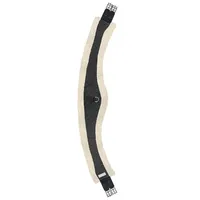 Waldhausen Mond Langgurt mit Teddyfell 130 cm Schwarz/Natur