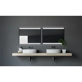 DSK Design LED-Lichtspiegel Black Stark 80 cm x 60 cm