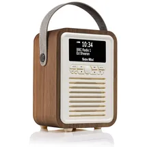 VQ Retro Mini DAB Radio Walnuss