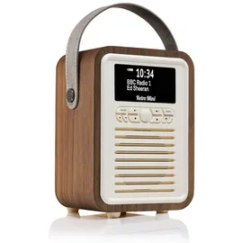 VQ Retro Mini DAB Radio Walnuss