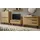 furn.design Wohnwand Wohnkombination Schrankwand Eiche Artisan schwarz 4-teilig Set Ronson