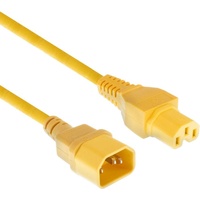 ACT Powercord C14 - C15 yellow 1.2 m AK5307