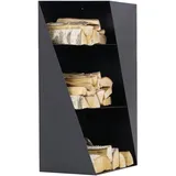 Magnus Brennholzregal R157 Metall 45 x 30 x 80 cm Schwarz
