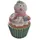 FD Dekofigur Cupcakes Schneemann 14,5 x 9 x 9 cm bunt