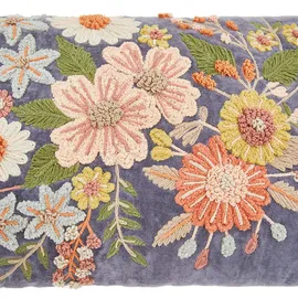 BUTLERS Bohemian Dekokissen 50 x 35 cm Blau
