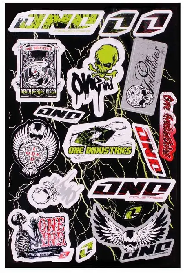 One Industries Skull 4 Abziehbilderbogen - Multicolor - One Size