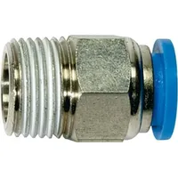 Riegler Gerade Steckverschraubung »Blaue Serie«, R 3/8 a., Schlauch-