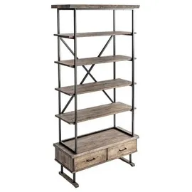 JVmoebel Bücherregal 43 x 208 x 104 cm Braun