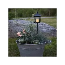 Star Trading Flame Lantern Grablicht 52 cm schwarz